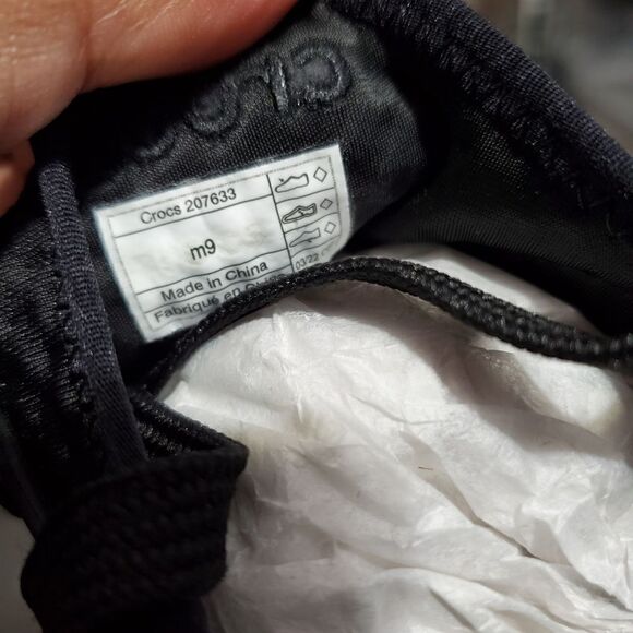 Crocs Men's Sz 9 LiteRide 360 Marbled Pacer Shoes 207633-02K Black/Yellow NWT - Picture 13 of 15